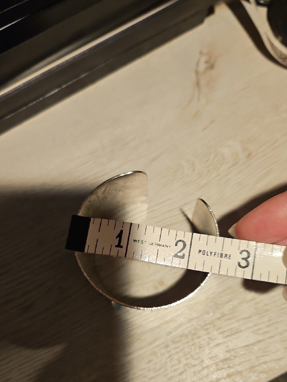Hot Topic Silver Ouija-Style Alphabet Cuff Bracelet - Picture 7 of 7